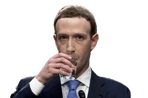 Marc Zuckerberg Drinking Water Icons Png Free Png And Icons Downloads