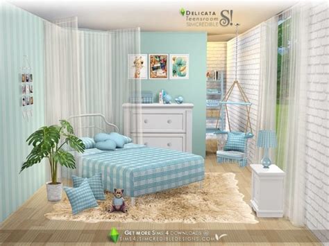 Delicata Teen Bedroom By Simcredible Liquid Sims