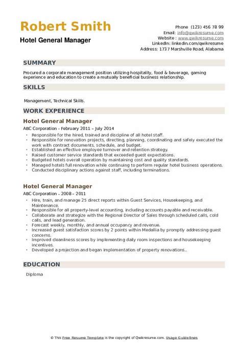 General Manager Job Description Example Cutlasopa