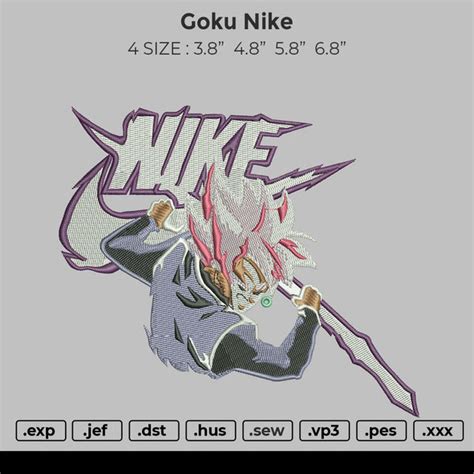 Goku Nike Embroidery Embroiderystores