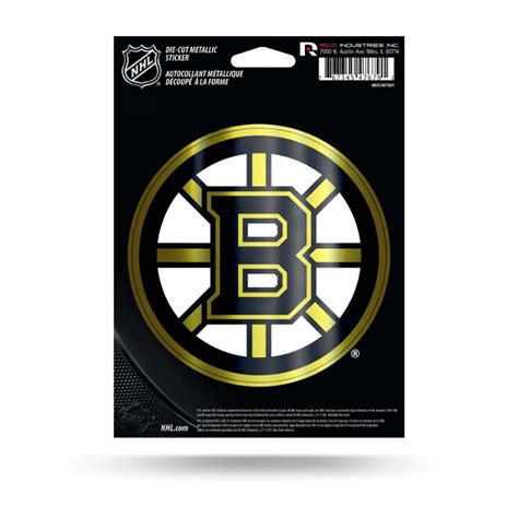 Boston Bruins Metallic Die Cut Vinyl Sticker At Sticker Shoppe