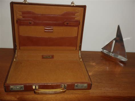 Antiques Atlas 1970s Tan Leather Briefcase Attaché Case