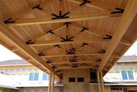 Custom Heavy Timber Trusses Glulam Or Solid Sawn Wood