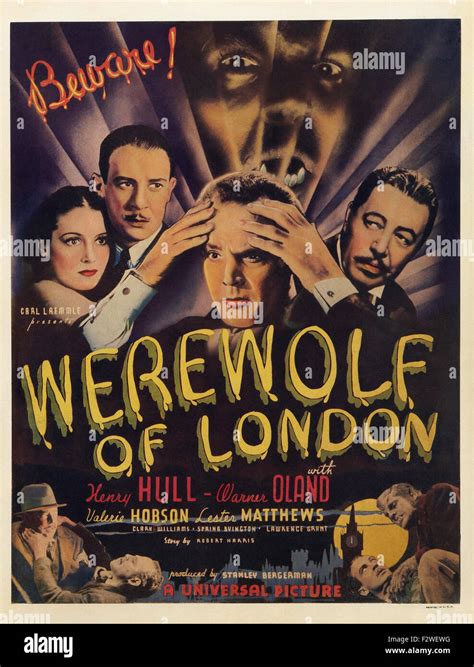 Werewolf Of London Movie Poster Stock Photo Alamy