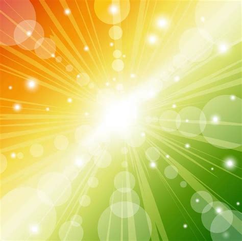 Free Vectors Abstract Colorful Sunbeam Background With Bubbles Vector Bg