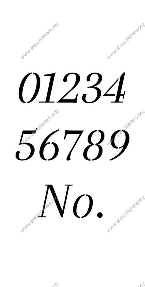 Classic Italic Uppercase And Lowercase Letter Stencils A Z 14 Inch Up To