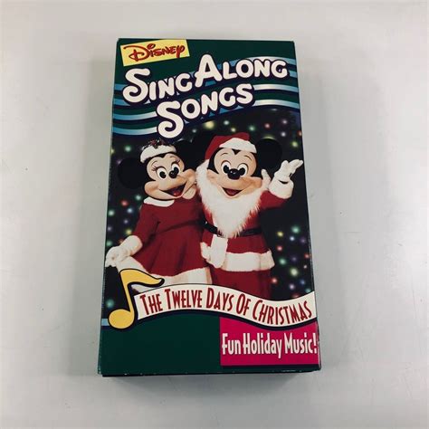 Disney Sing Along Songs Twelve Days Of Christmas Vhs Ebay