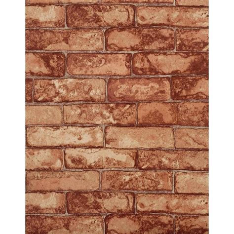 York Wallcoverings Rustic Brick Wallpaper Rn1031 The Home Depot