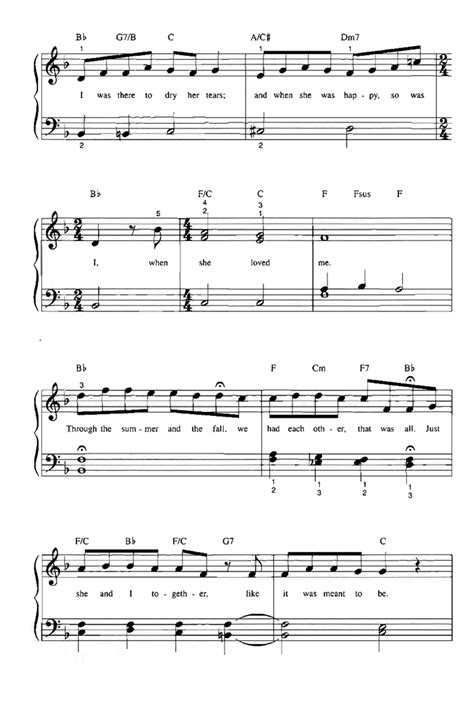 From the free sheet music index. WHEN SHE LOVED ME Easy Piano Sheet music - Toy Story 2 - Guitar chords - Walt Disney | Easy ...