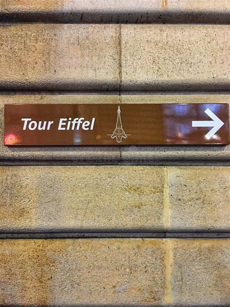 Tour Eiffel Tower Sign Stock Image Image Of Eiffel Landmark 75829413