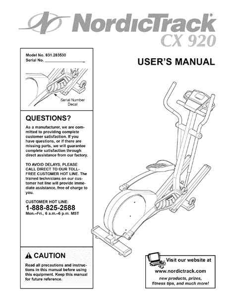 The nordictrack commercial studio cycle s15i is an indoor cycling bike designed for spin the nordictrack s15i is equipped with an advanced console which offers a wide array of smart the manual provides very clear assembly instructions and illustrations. Nordictrack S15I Owners Manual : Nordic Track Ntl220110 ...