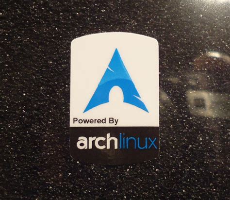 Arch Linux Label Aufkleber Sticker Badge Logo 19cm X Etsy