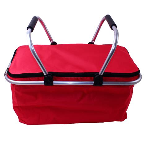 Picnic Basket Cooler Bag Hamper Insulated Folding Tote Travel 35l