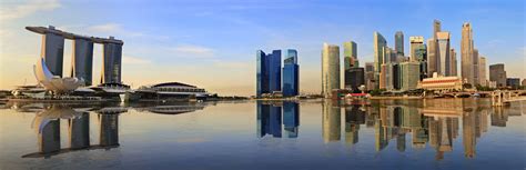 Singapore Panorama Skyline In The Morning Econoler