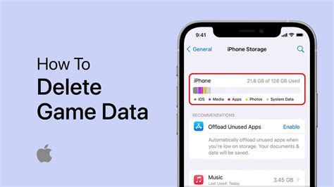 How To Delete Game Data On Iphone Youtube