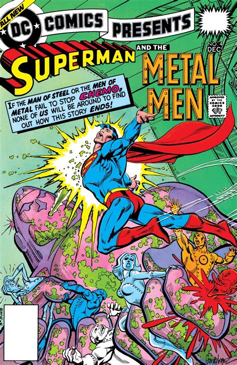 dc comics presents 1978 1986 4 superman and the metal men team up to battle chemo in “sun