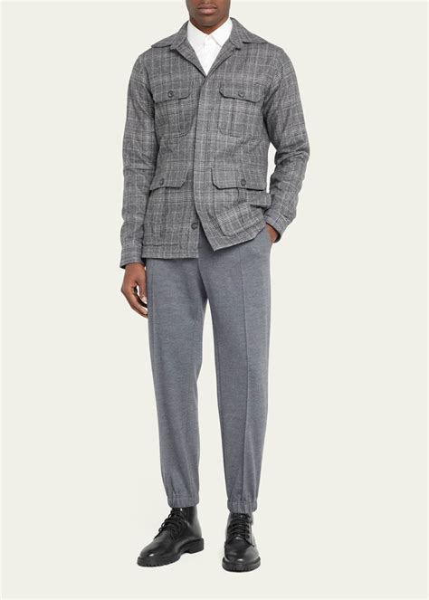 Eton Mens Wool Cashmere Shirt Jacket Bergdorf Goodman