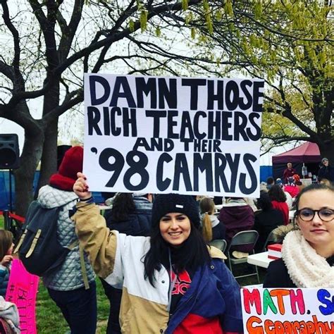 Oklahoma Teacher Walkout Teachers Strike Teacher Signs Protest Signs