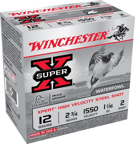 Winchester Super X Xpert High Velocity Steel Shot Load 12 Gauge 2 Shot