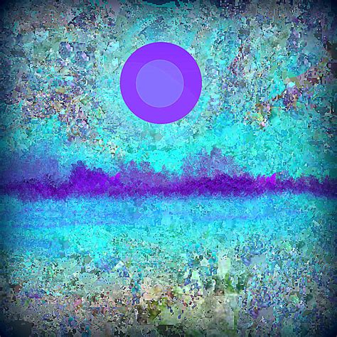 Purple Moon And Wildflowers Painting By Jessica Wright Fine Art America