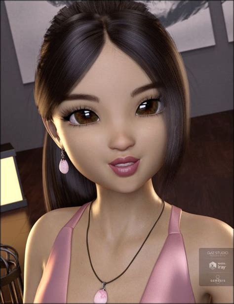 Jade For Posey And Petunia 3d Toon Character For Daz Studio