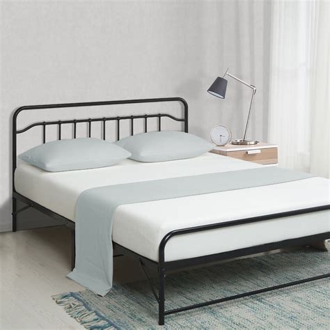 Best Price Mattress 12 Inch All In One Easy Setup Metal Platform Bed
