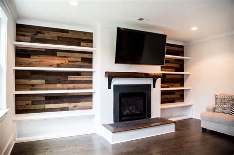 Modern Shelves Around Fireplace Garret Johnston