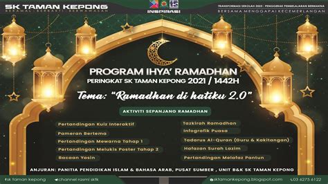 Pelancaran Program Ihya Ramadhan Tahun 2021 Youtube