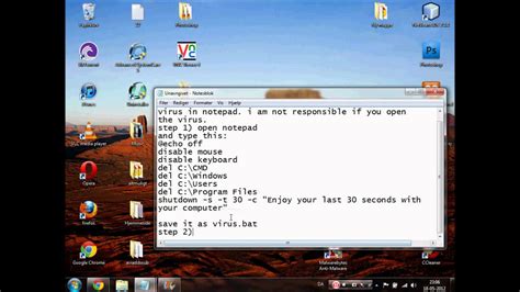 Notepad Hacks How To Make A Real Virus In Notepad Youtube