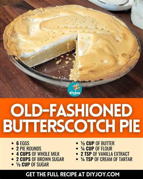 Easy Old Fashioned Butterscotch Pie Recipe