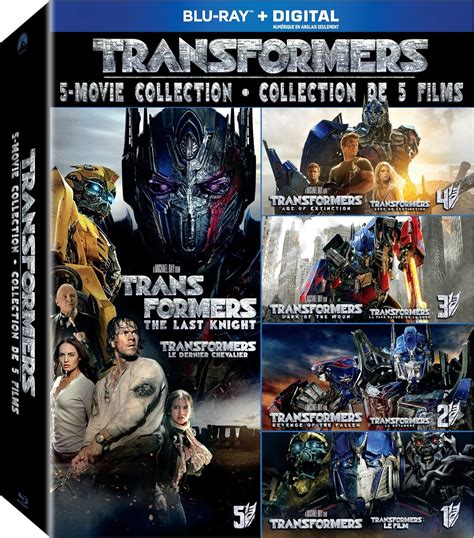 Transformers 5 Movie Collection Blu Ray Amazonca Movies And Tv Shows