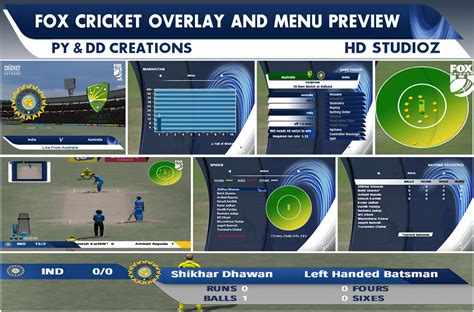 Fox Cricket Overlay And Menu 2018 Mega Cricket Studio Ea Cricket