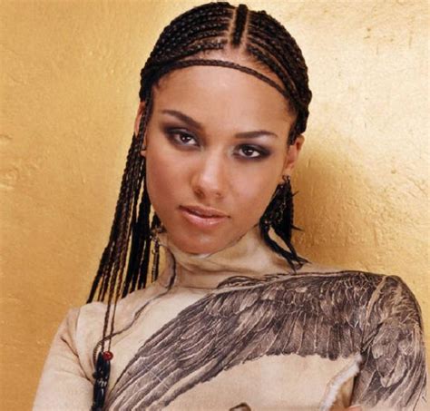 African American Cornrow Hairstyles Braid Alicia Keys Cornrows