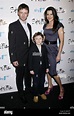 One of the stars of the film John Simm, his wife Kate Magowan and son ...