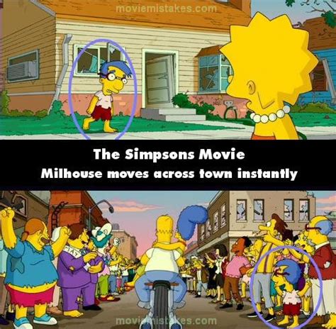 It is produced by gracie films for 20th century fox with animation produced by film roman and rough draft studios and was released worldwide july 27, 2007. The Simpsons Movie movie mistake picture 28