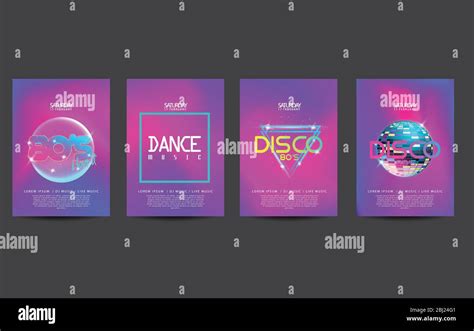 Electronic Dance Music Cover Template For Club Party Flyer Colorful