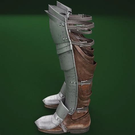 3d Model Of Medieval Armour Boots V3 Medieval Armor Armor Boots