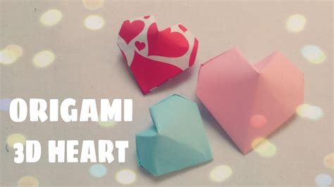 Diy Origami Ornament 3d Origami Heart Youtube