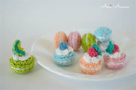 Crochet Macaron Pattern Amigurumi Sweets Free Ami Amour