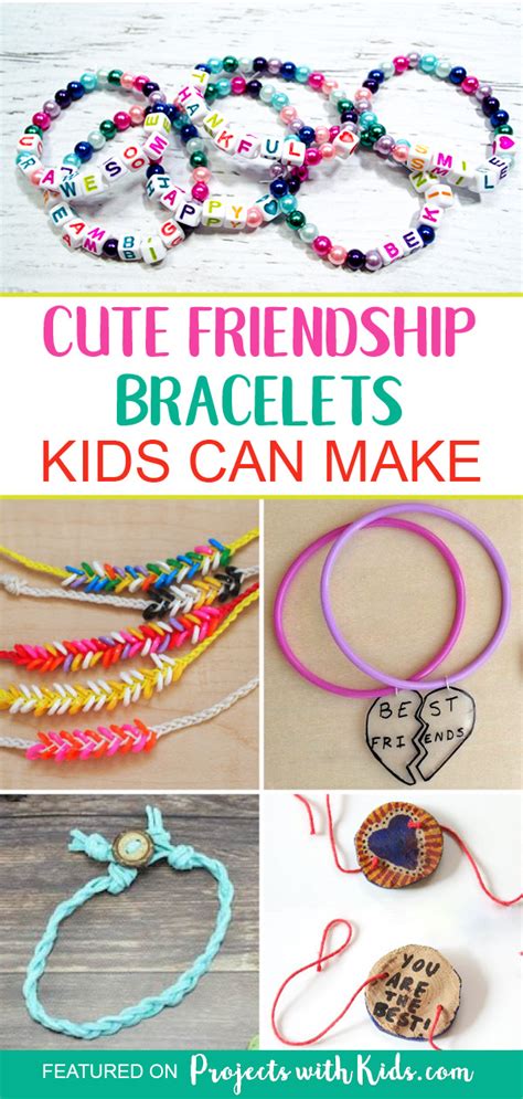 Super Cute Diy Friendship Bracelets Kids Can Make Projects With Kids