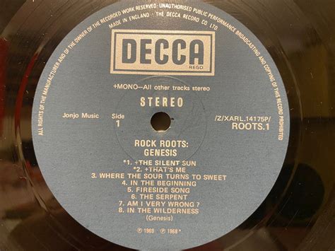 Genesis Rock Roots Genre Psychedelic Rock Vinyl Lp 12 Record Etsy