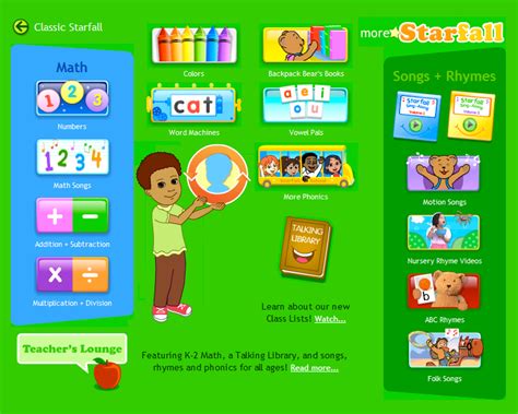 Starfall Inglés Online Para Niños Juegos Gratis Y Software Educativo