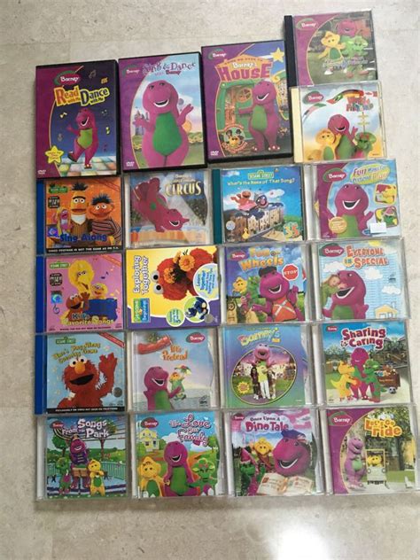 1 Lot Barney Sesame Street VCDs Hobbies Toys Music Media CDs