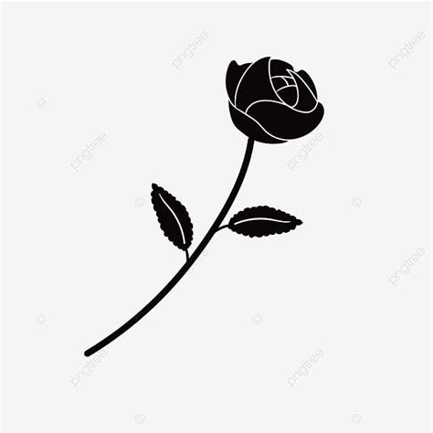Rose Silhouette Png Transparent Rose Silhouette Roses Clipart Black