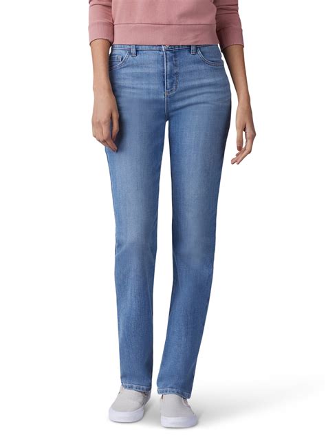 Lee Lee Womens Instantly Slims Relaxed Straight Leg Jean