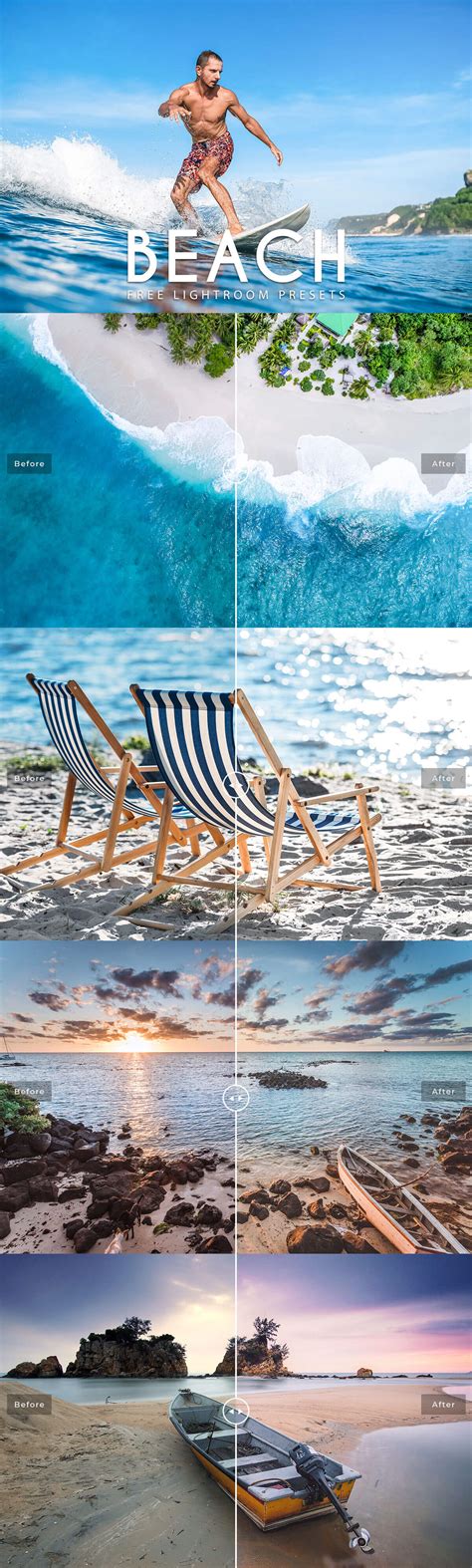 Get stunning results in one click. Free Beach Lightroom Presets - Creativetacos