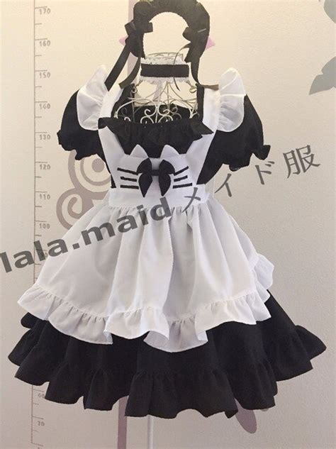 Neko Cat Maid Black White Cosplay Costume Tailor Made On