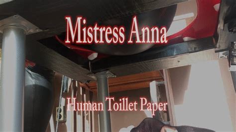 Lick My Ass Clean Lhuman Toilet Paper Mistress Anna Femdom Studio