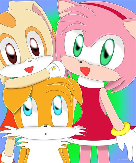 Tails Cream And Amy By Nomadnoita On Deviantart