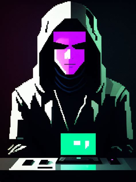 A Stealthy Hacker Pixel Art Minim Opendream